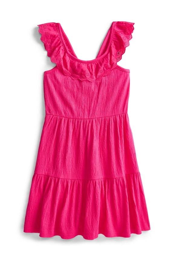 Girls Eyelet Dress, Sizes XS- XLP