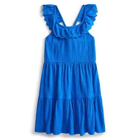 Girls Eyelet Dress, Sizes XS- XLP