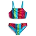 thumbnail image 1 of Wonder Nation Girls Family Stripe Bikini Swimsuit Set, 2-Piece, Sizes 4-16, 1 of 3