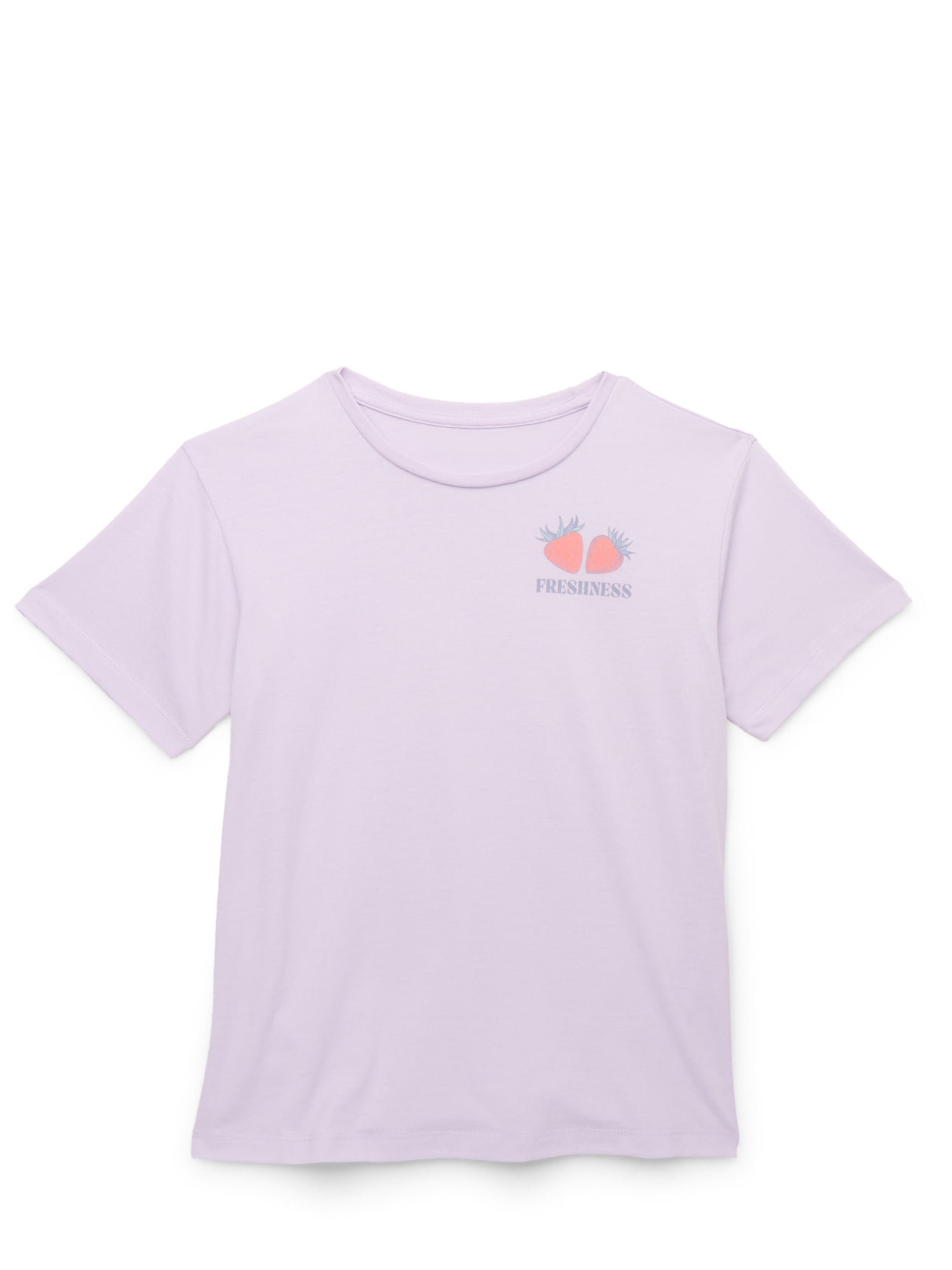Wonder Nation Girls Farmers Market Graphic Tee with Short Sleeves, Sizes 4-18