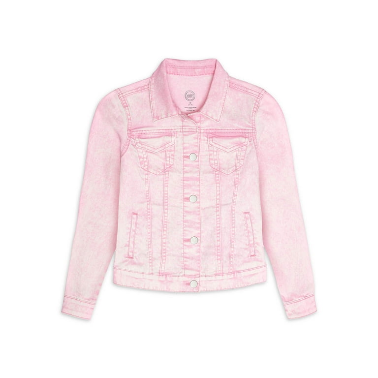 Childrens pink denim jacket outlet