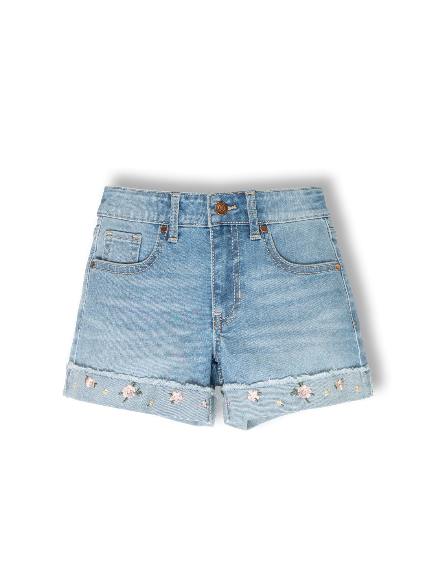 Wonder Nation Girls Fashion Denim Shorts, Size 5-18
