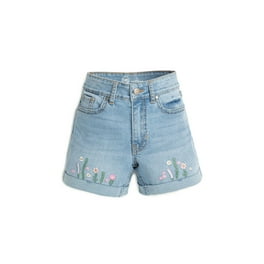 Gate Denim And Flower Shorts Wonder Nation Girls Warm Door Denim