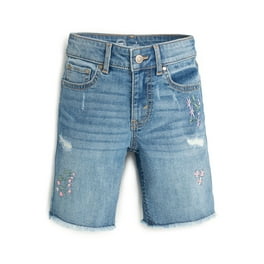 レア！　TINY BUTTERFLY DENIM サロペット Squeeze Girl's Butterfly Embroidered Denim Shorts, Sizes 4