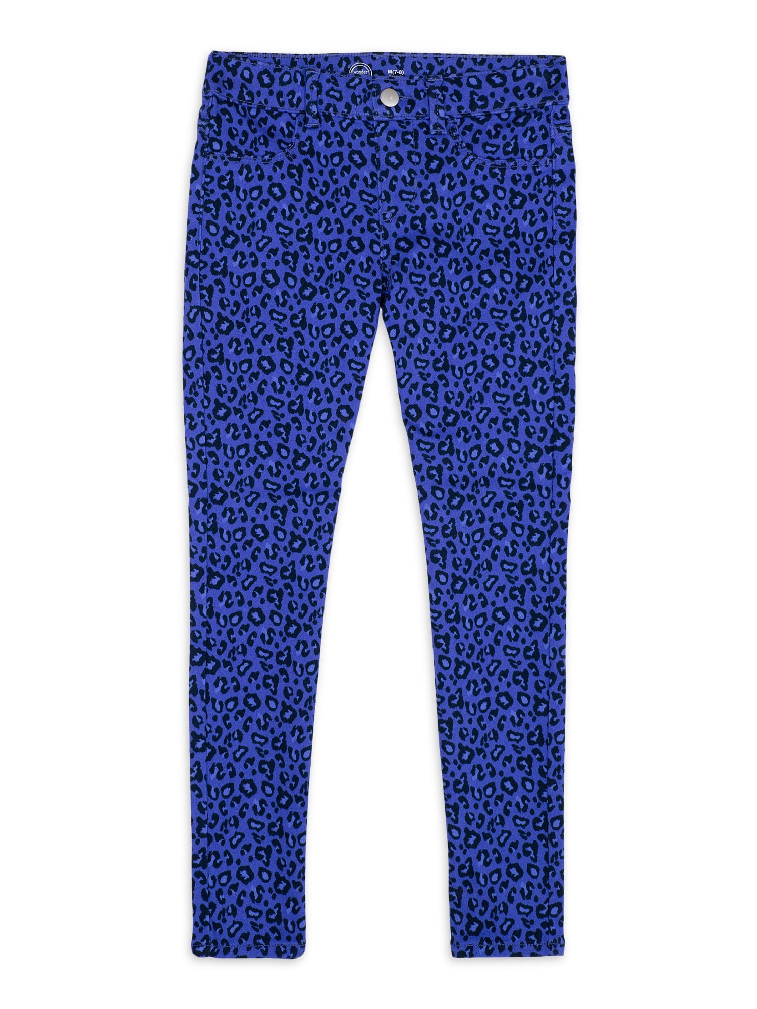 Wonder Nation Girls Fashion Print Pull-on Jeggings, Sizes 4-18 & Plus 