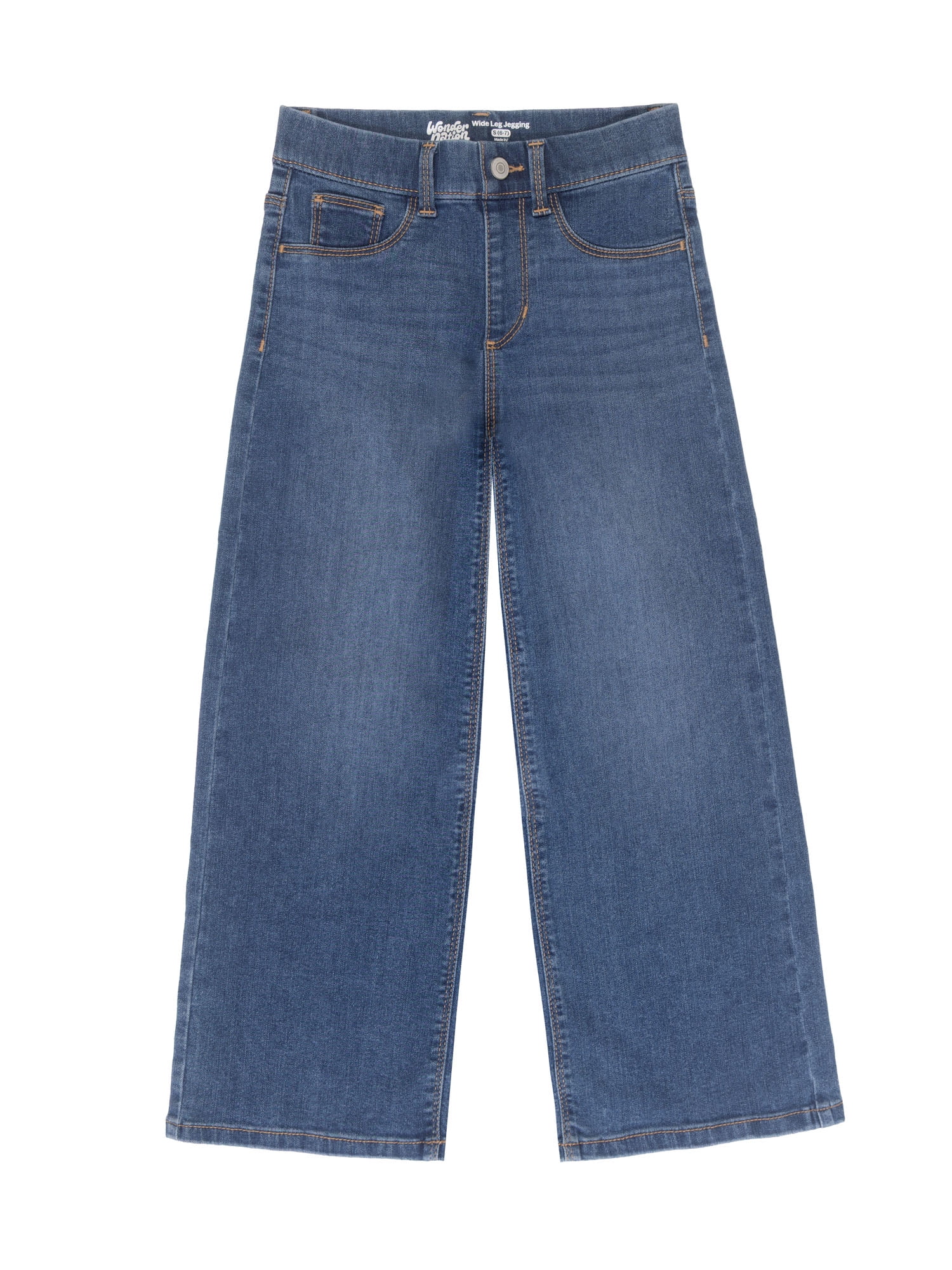 Wonder Nation Girls Fashion Wide Leg Jegging, Sizes 4-18 & Plus