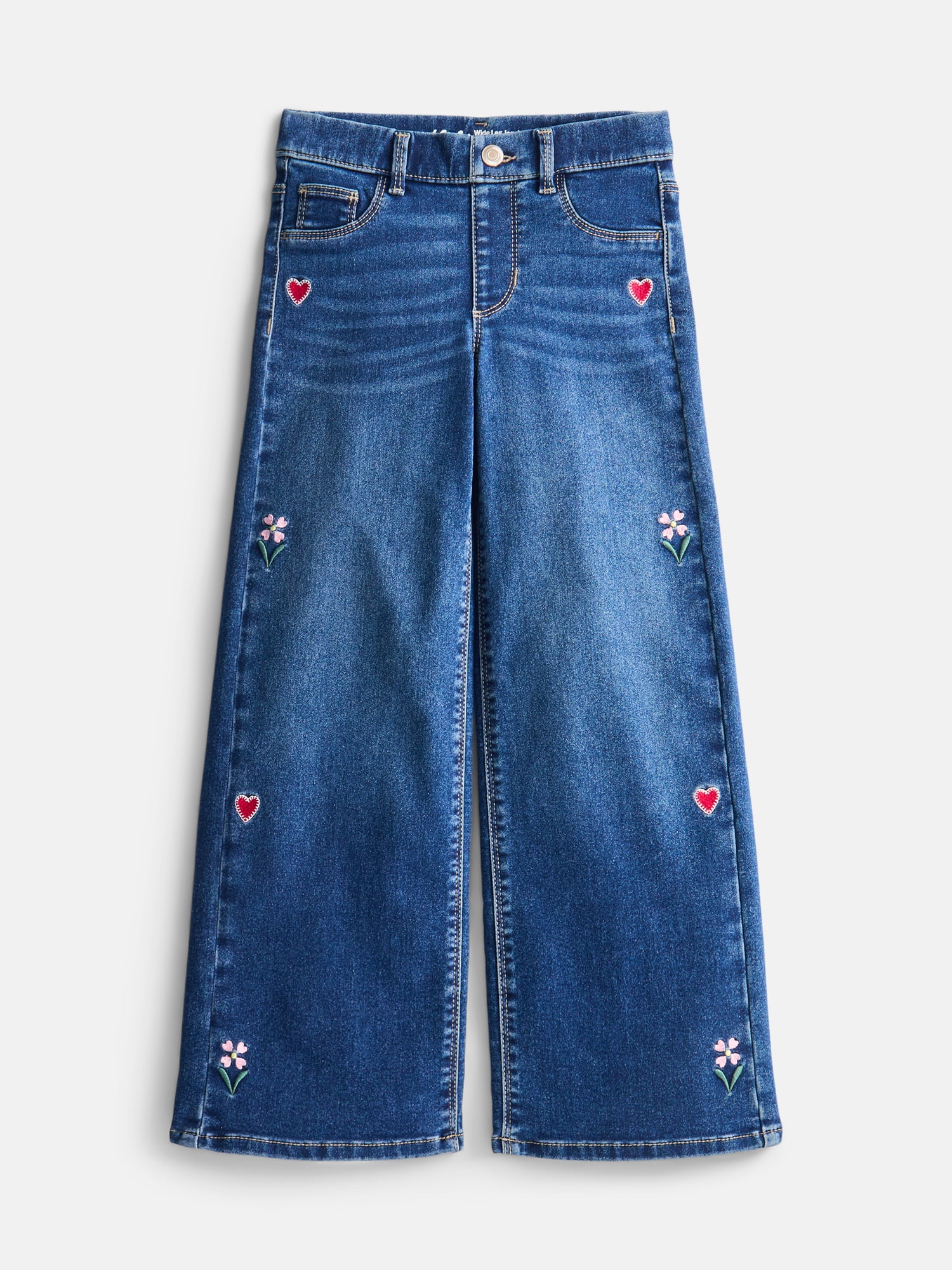 Wonder Nation Girls Wide Leg Jeggings, Sizes 4-18 & Plus
