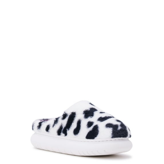 Wonder Nation Girls Faux Fur Scuff Slippers, Sizes 13/1-6
