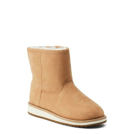 Wonder Nation Little & Big Girls’ Faux Fur Shearling Boots