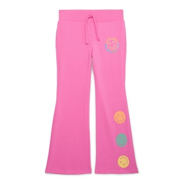Wonder Nation Girls Flare Fleece Sweatpants, Sizes 4-18 & Plus