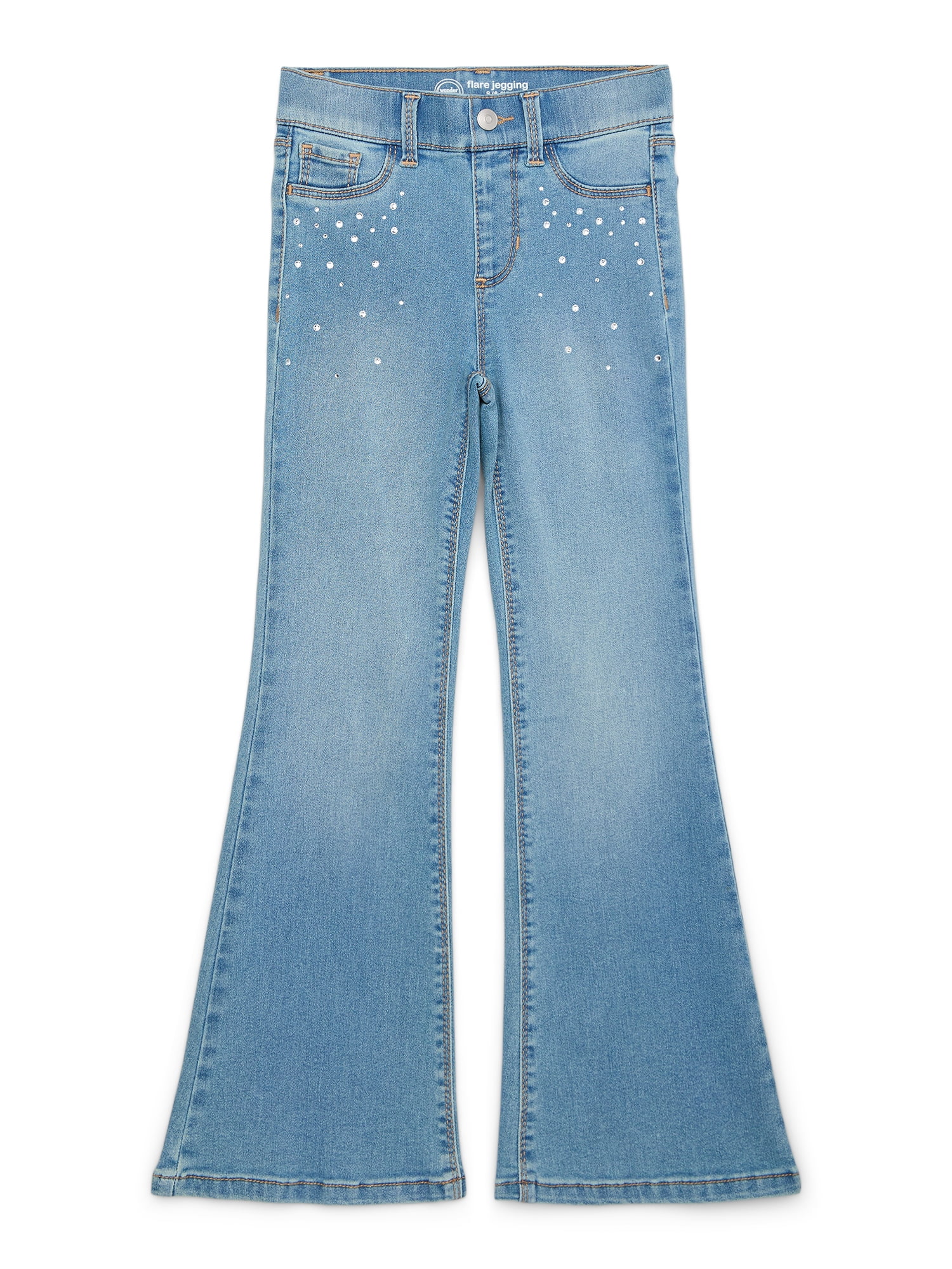 Wonder Nation Girls Fashion Flare Jeggings, Sizes 4-18