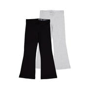 WONDER NATION Girls Flare Legging, 2-Pack, Sizes 4-18 & Plus