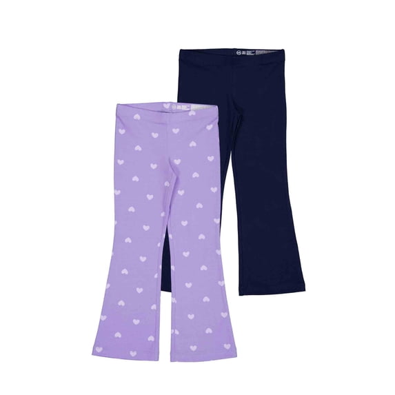 Wonder Nation Girls Flare Legging, 2-Pack, Sizes 4-18 & Plus