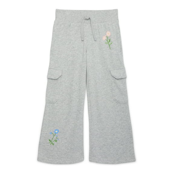 Wonder Nation Girls Fleece Cargo Pants, Sizes 4-18 & Plus