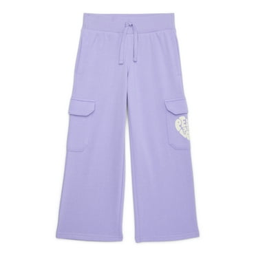 Wonder Nation Girls Fleece Cargo Pants, Sizes 4-18 & Plus