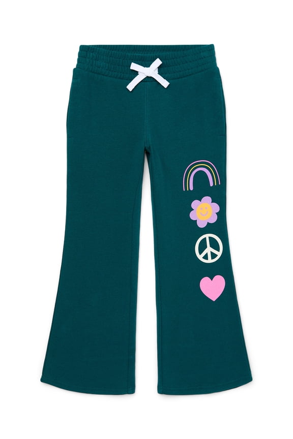 Girls Fleece Flare Pants, Sizes 4-18 & Plus
