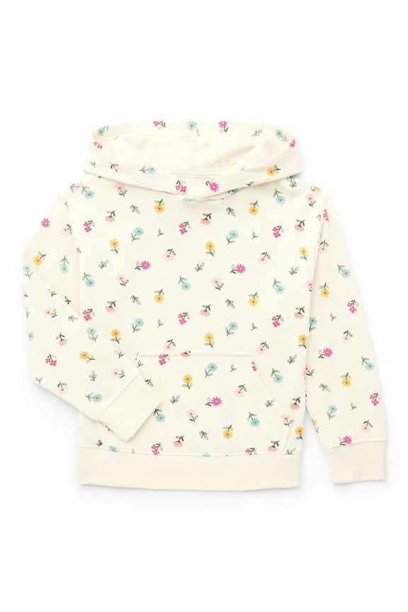 Girls Long Sleeve Fleece Graphic Hoodie, Sizes 4-18 & Plus
