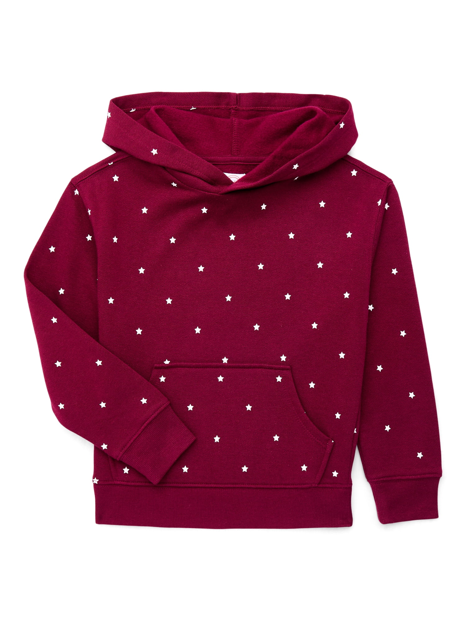 Wonder Nation Girls Long Sleeve Fleece Graphic Hoodie, Sizes 4-18 & Plus
