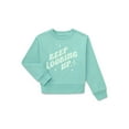 thumbnail image 1 of Wonder Nation Girls Fleece Pullover Sweatshirt, Sizes 4-18 & Plus, 1 of 3