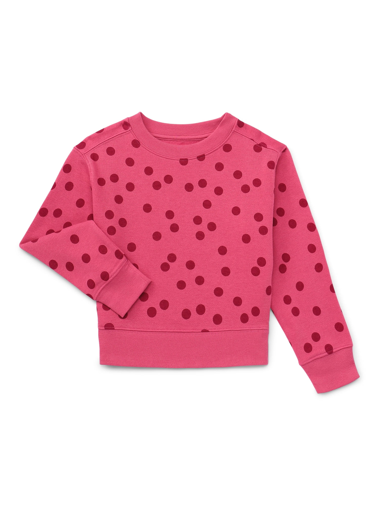 Wonder Nation Girls Fleece Pullover Sweatshirt, Sizes 4-18 & Plus