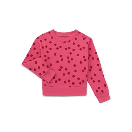 Wonder Nation Girls Fleece Pullover Sweatshirt, Sizes 4-18 & Plus