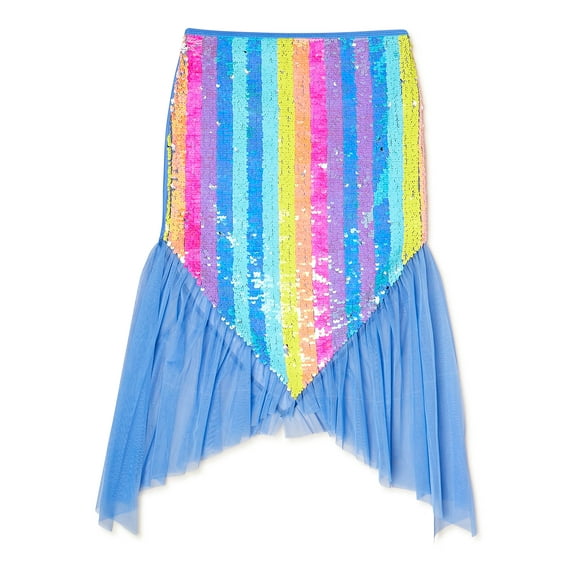 Wonder Nation Girls Flip Sequin Mermaid Skirt, Sizes 4-18