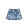 thumbnail image 1 of Wonder Nation Girls Floral Denim Skort, Sizes 4-18 & Plus, 1 of 4