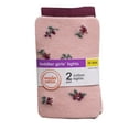 thumbnail image 1 of Wonder Nation Girls Floral Pattern Tights, 2-Pack, 6M-5T, 1 of 6