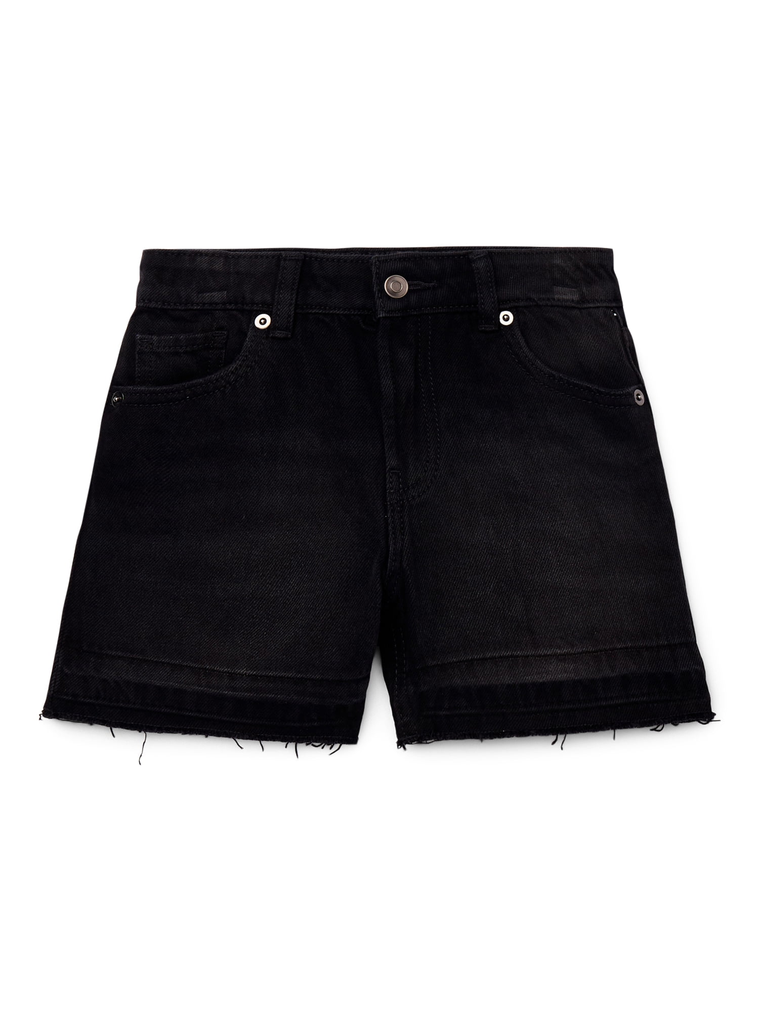 Wonder Nation Girls Frayed Hem Shorts, Sizes 5-18 - Walmart.com