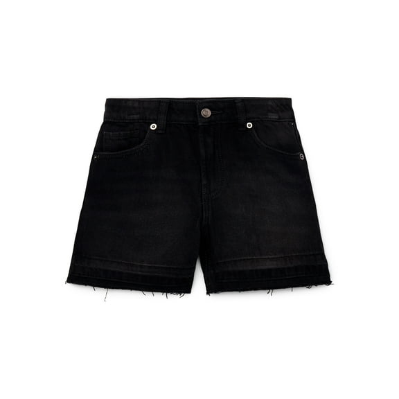 Wonder Nation Girls Frayed Hem Shorts, Sizes 5-18