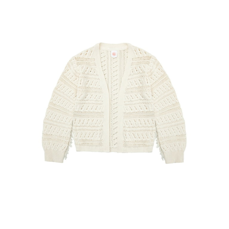 Wool All Over Fringe Cardigan Wonder Nation Girls Fringe Cardigan