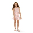 thumbnail image 1 of Wonder Nation Girls Gingham Tank Top and Shorts, 2-Piece Casual Outfit Set, Sizes 4-18 & Plus, 1 of 6