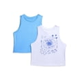 thumbnail image 1 of Wonder Nation Girls Pasta Club Graphic Tank Top, 2-Pack, Sizes 4-16 Plus, 1 of 3