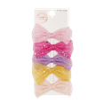 thumbnail image 1 of Wonder Nation Girls Glitter Mesh Bow Salon Clips, 5-Pack, Multi, 1 of 3