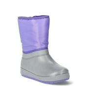 WONDER NATION Girls Glitter Winter Boots with Side Zip