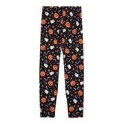 Wonder Nation Girls Halloween Print Legging, Sizes 4-18