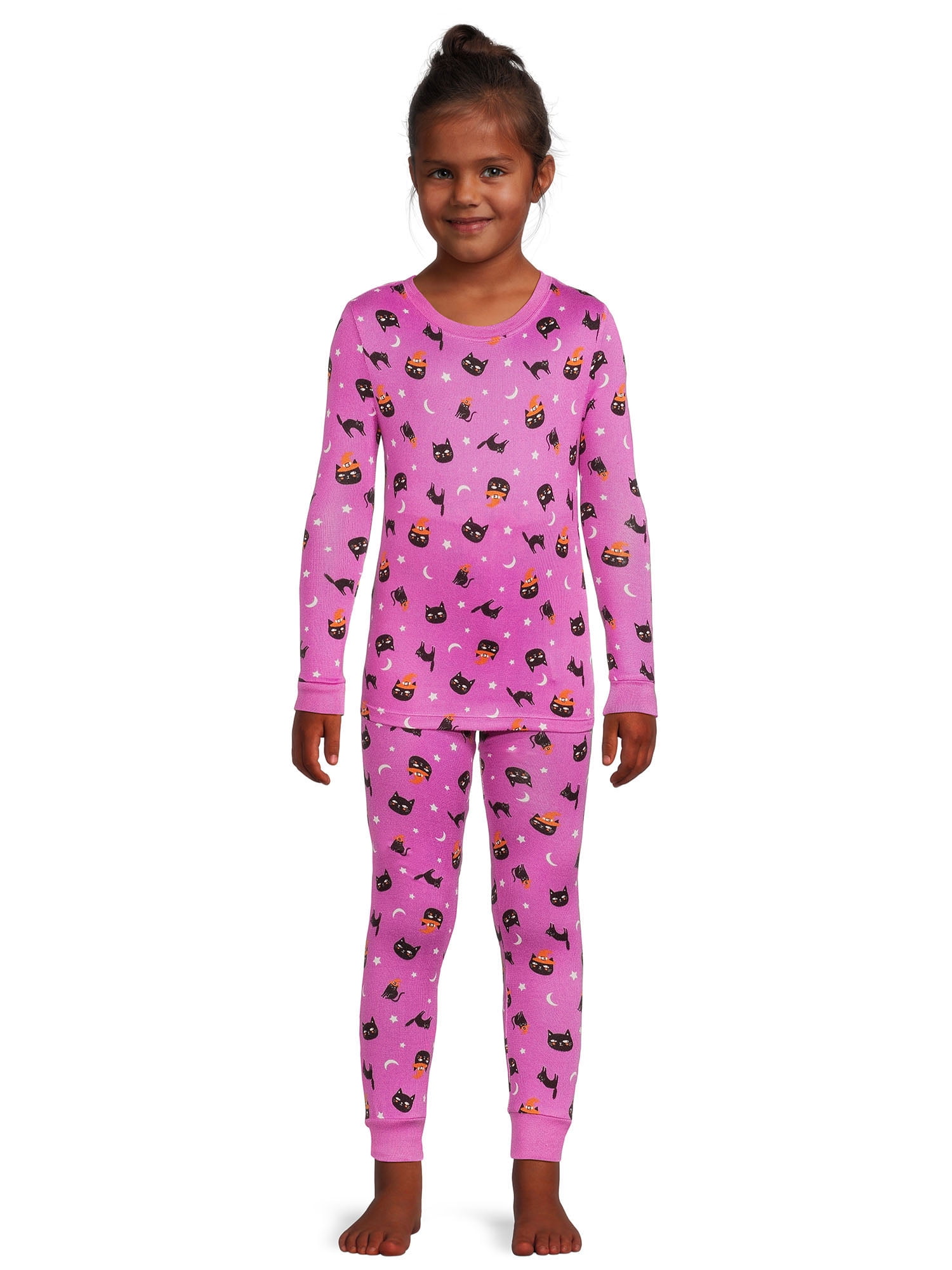 Wonder Nation Girls Halloween Long Sleeve Top And Pant Pajama Set 2 what-is-45-65-as-a-percent-calculatio