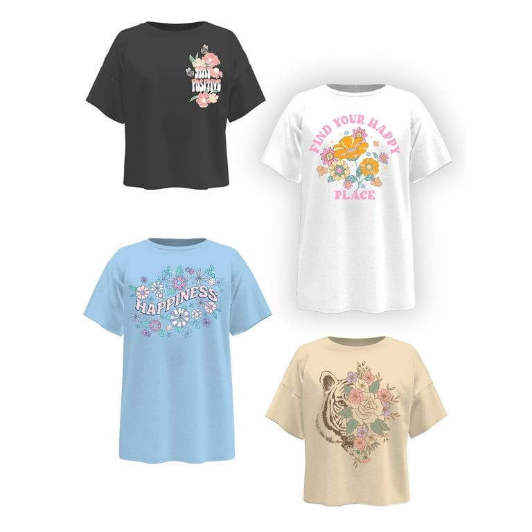 Crew neck graphic tees 2025