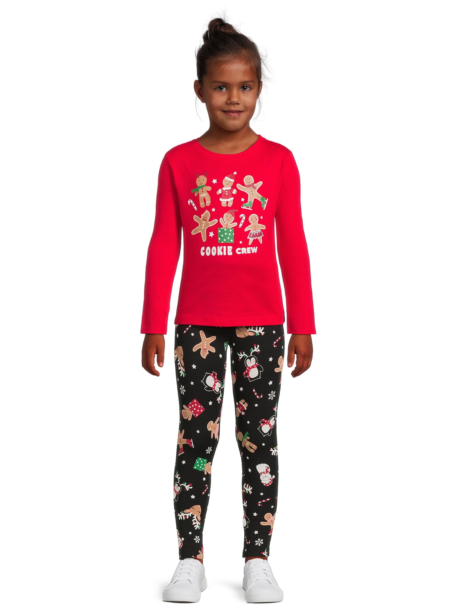 Girls top holiday leggings