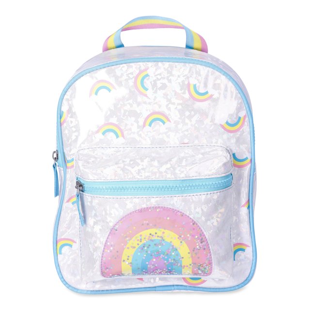 Wonder Nation Girls Hologram Mini Backpack, Rainbow