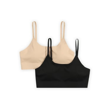 Wonder Nation Girls Invisible Scoop Neck Bra, 2-pack, Sizes (XS-XXL)
