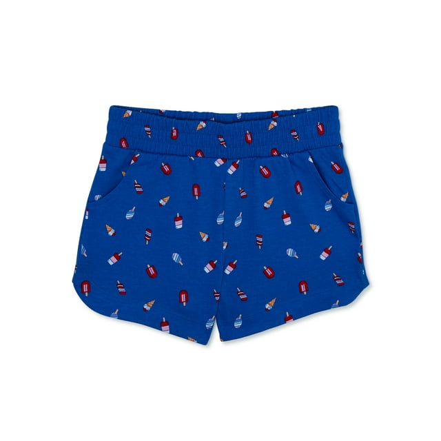 Wonder Nation Girls’ Jersey Dolphin Shorts, Sizes XS-XL & Plus