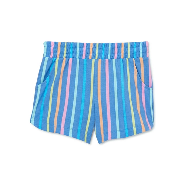 Wonder Nation Girls’ Jersey Dolphin Shorts, Sizes XS-XL & Plus