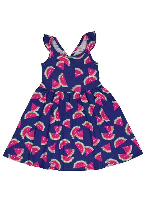 Girls Keyhole Back Dress, Sizes 4-18 & Plus