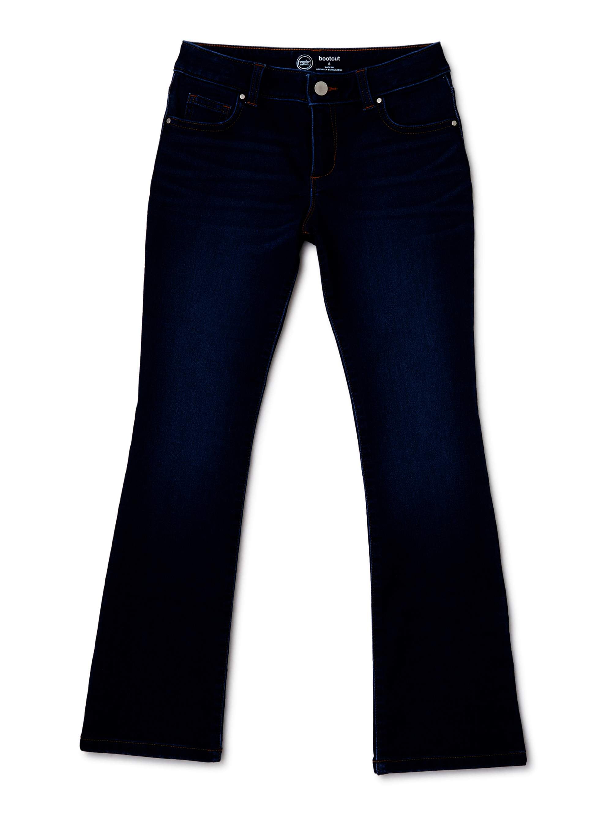 Wonder Nation Girls Kid Tough Bootcut Jeans, Size 4-18 & Plus - Walmart.com