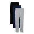 thumbnail image 1 of Wonder Nation Girls Kid Tough Leggings, 3-Pack, Sizes 4-18 & Plus, 1 of 5