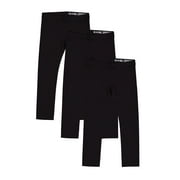 WONDER NATION Girls Kid Tough Leggings, 3-Pack, Sizes 4-18 & Plus