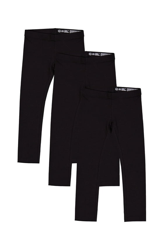 Girls Kid Tough Leggings, 3-Pack, Sizes 4-18 & Plus