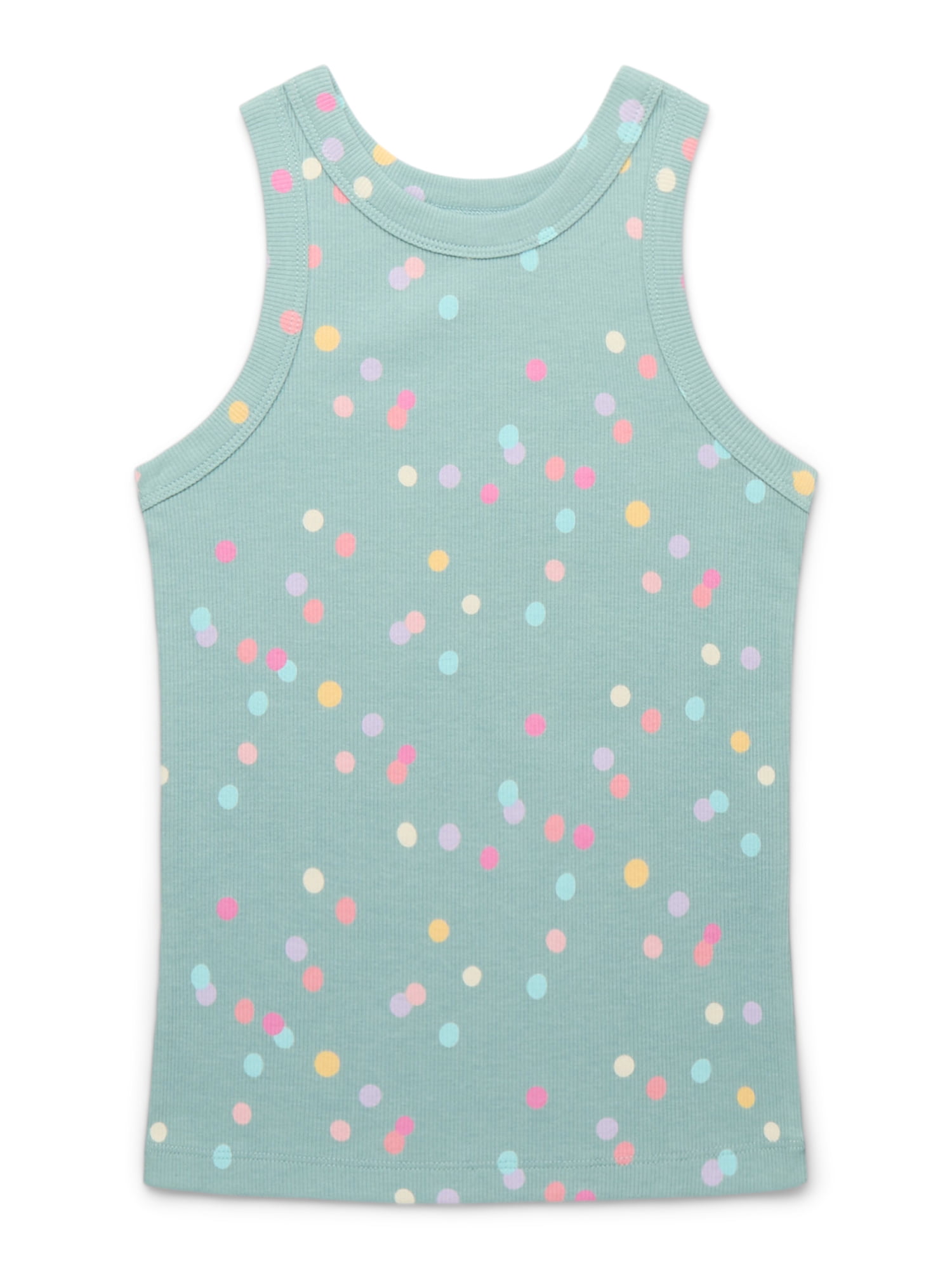 Wonder Nation Girls Kid Tough Ribbed Tank Top, 3-Pack, Sizes