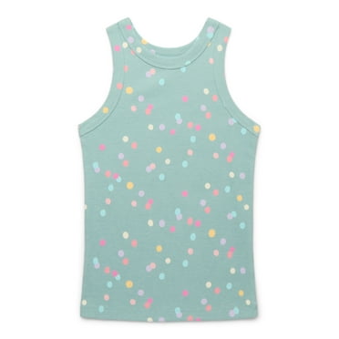 Wonder Nation Girls Kid Tough Ribbed Tank Top, Sizes 4-18 & Plus